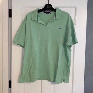 Vineyard Vines pique men’s light green polo 2XL XXL -bm